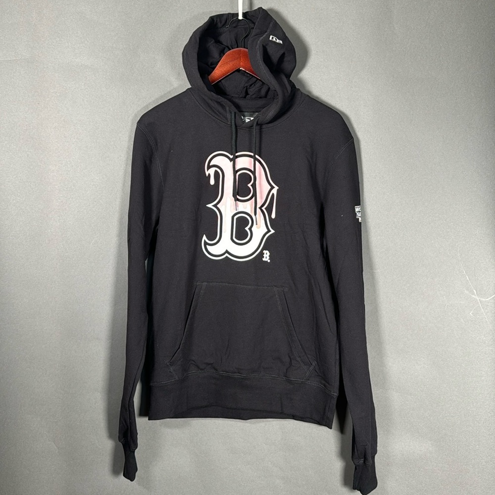 Boston Red Sox, black hoodie with pink Drip logo. Size Small, New